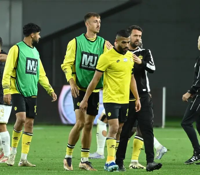 שחקני מכבי נתניה מאוכזבים