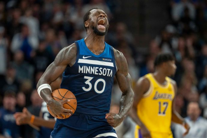 שחקן מינסוטה טימברוולבס ג'וליוס רנדל