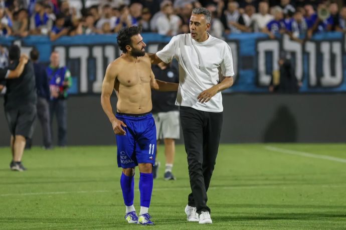 אלירן חודדה מאמן עירוני טבריה עם מיכאל אוחנה