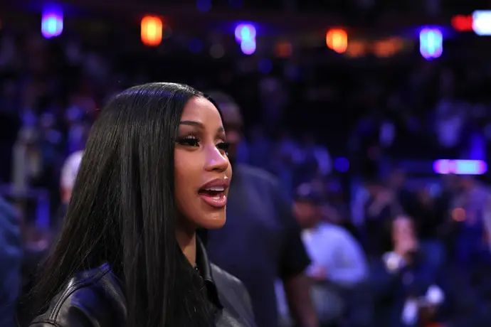 קארדי בי במשחק של ניו יורק ניקס