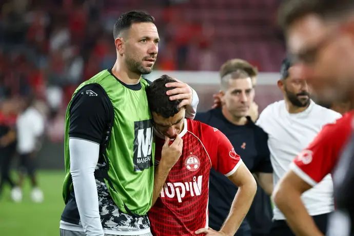 אופיר מרציאנו לצד דן ביטון, הפועל באר שבע