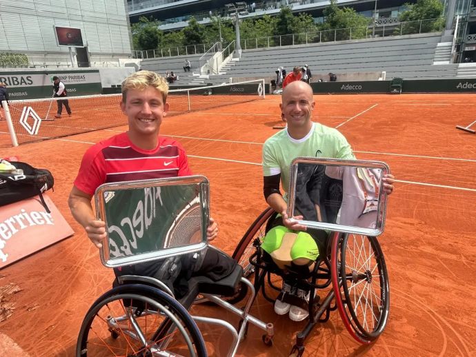 גיא ששון עם נילס וינק, אלופי רולאן גארוס 2025