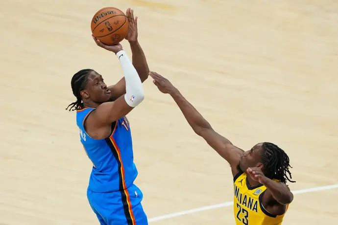 ג'יילן וויליאמס, אוקלהומה סיטי ת'אנדר, מול ארון ניסמית', אינדיאנה פייסרס