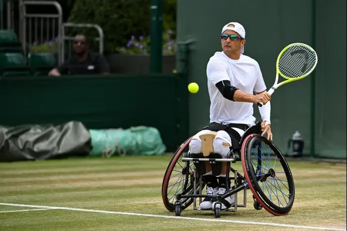 גיא ששון טניסאי פראלימפי ישראלי, גמר טורניר ווימבלדון לזוגות קוואד