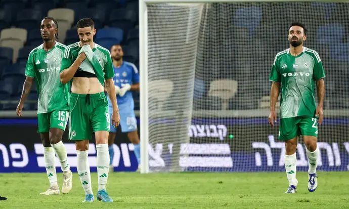 דולב חזיזה ושחקני מכבי חיפה מאוכזבים