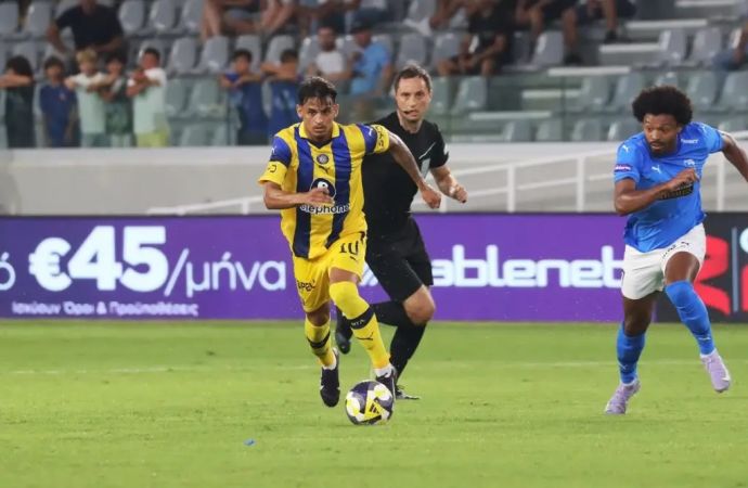 שחקן מכבי תל אביב ווסלי פטאצ'י, מול שחקן פאפוס, ברונו