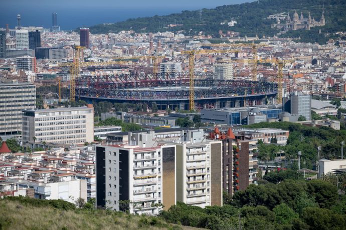 אצטדיון קאמפ נואו בשיפוצים, מאי 2025