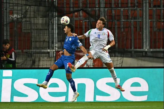 רוי רביבו, נבחרת ישראל לצד מתאו רטגי, נבחרת איטליה