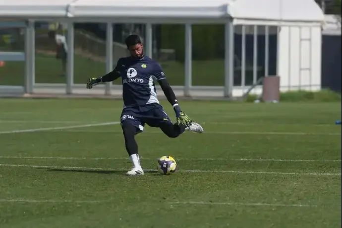 יואב ג'רפי באימון מכבי תל אביב