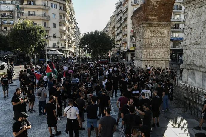 הפגנות פרו-פלסטיניות של אוהדי פאוק סלוניקי