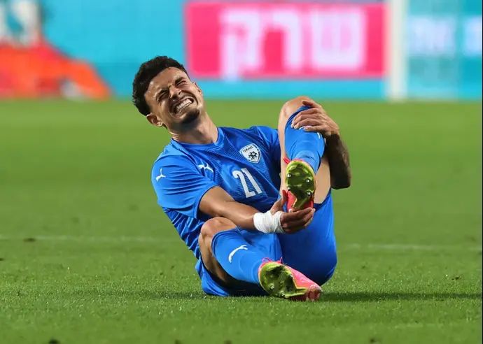 סתיו למקין שחקן נבחרת ישראל פצוע