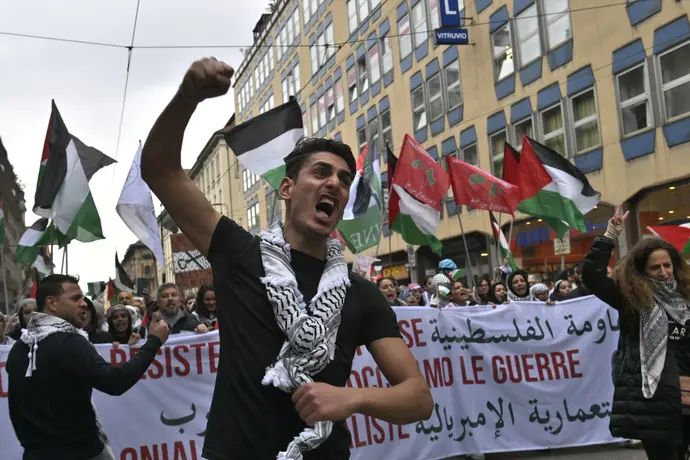 הפגנה פרו פלסטינית באיטליה