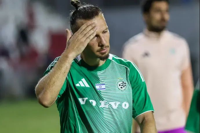 שון גולדברג שחקן מכבי חיפה מאוכזב