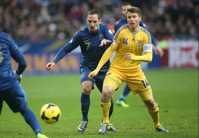 פרנק ריברי, רוסלן רוטאן, צרפת מול אוקראינה, פלייאוף העלייה למוקדמות מונדיאל 2014