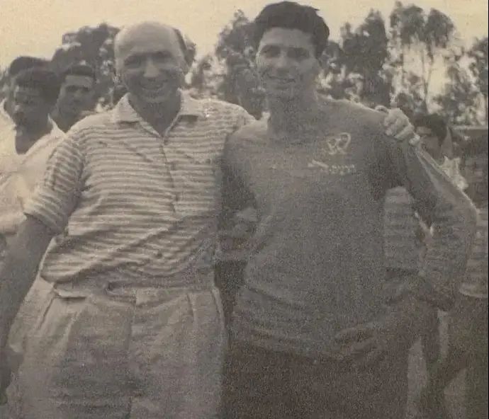 עוזי נבון עם אביו