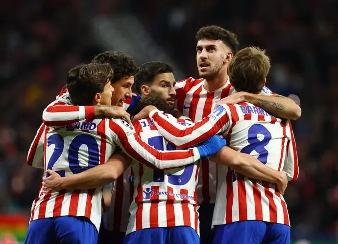 שחקני אתלטיקו מדריד חוגגים