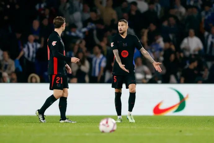 איניגו מרטינס, פרנקי דה יונג שחקני ברצלונה