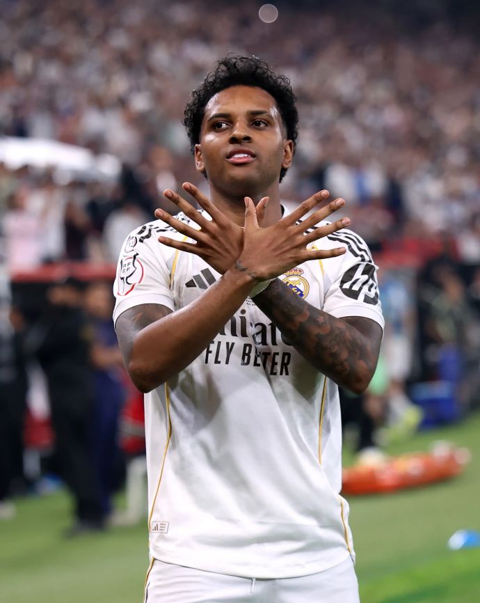 רודריגו שחקן ריאל מדריד חוגג שער