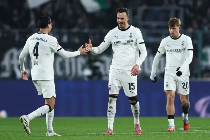 האריס טבאקוביץ' שחקן בורוסיה מנשנגלדבאך חוגג שער