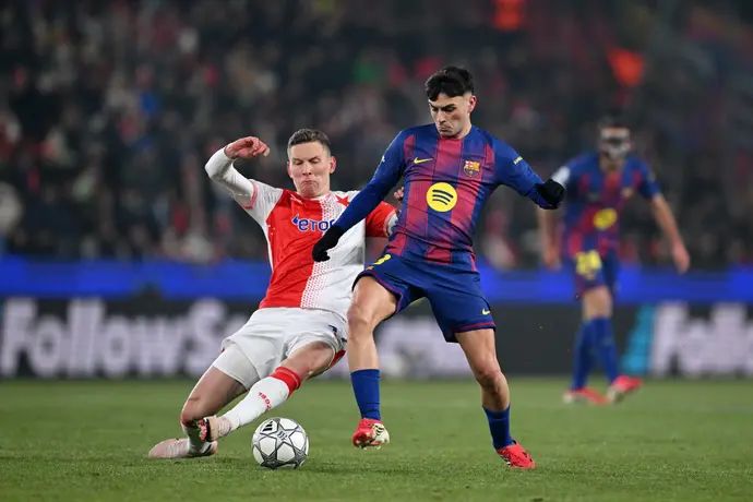 שחקן ברצלונה פדרי מול ספרטה פראג