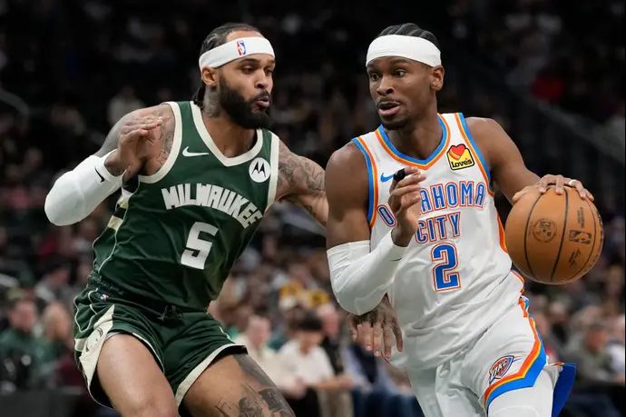 שיי גילג'ס אלכסנדר אוקלהומה סיטי מול מילווקי באקס