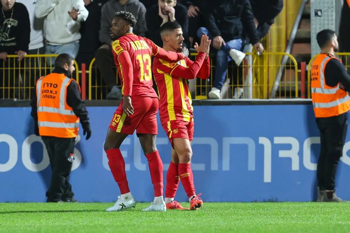 עילאי חג'ג' שחקן מ.ס. אשדוד לאחר שער לרשת בית