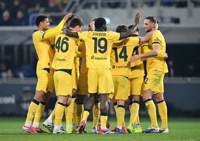 שחקני מילאן חוגגים