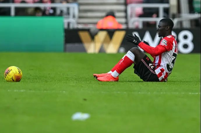 ז'וסלן טאבי שחקן סנדרלנד פצוע