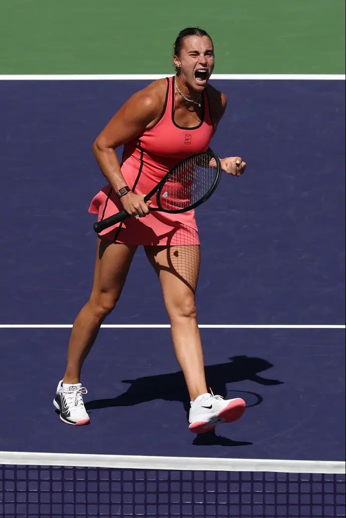 ארינה סבאלנקה אחרי הזכייה בטורניר אינדיאן וולס