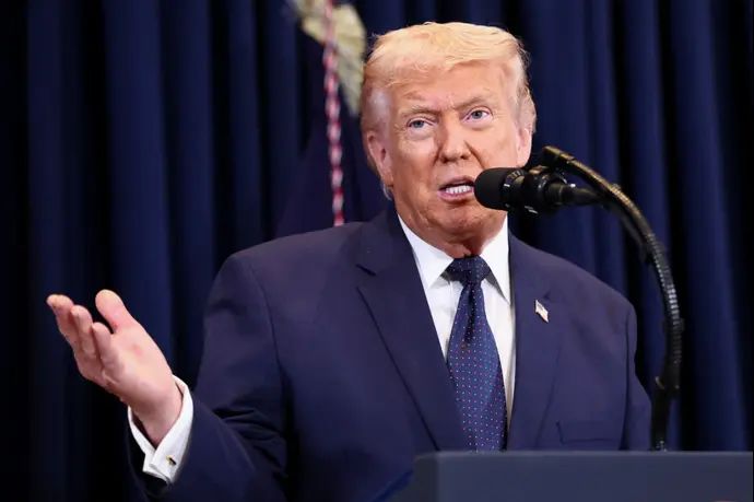 נשיא ארצות הברית דונלד טראמפ במיאמי