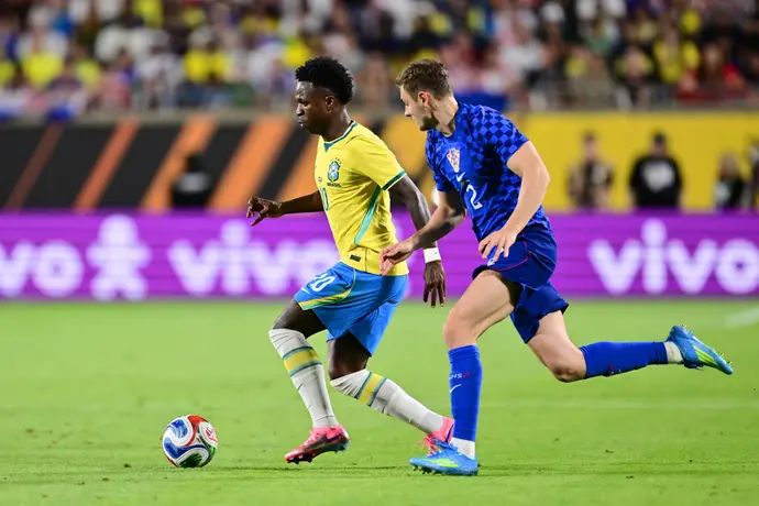 ויניסיוס שחקן נבחרת ברזיל נגד קרואטיה