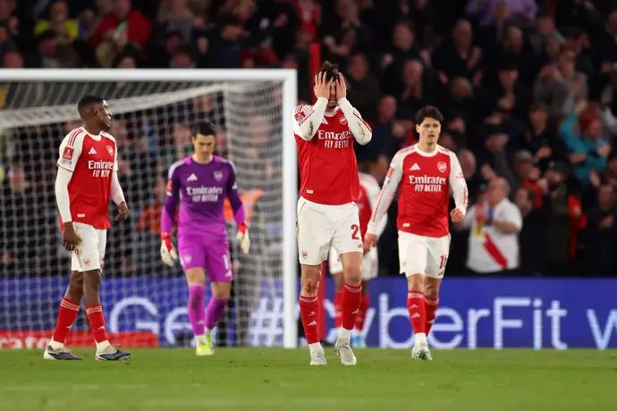 שחקני ארסנל בהלם אחרי השער מול סאות'המפטון