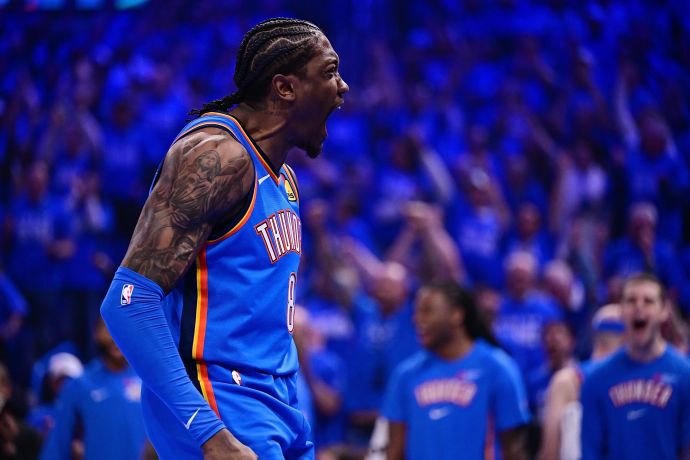 שחקן אוקלהומה סיטי ת'אנדר ג'יילן וויליאמס