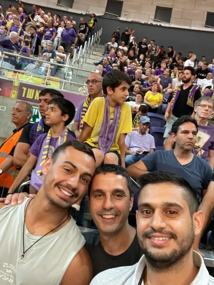 רס"ן בן ברונשטיין ז"ל במשחק של הפועל חולון