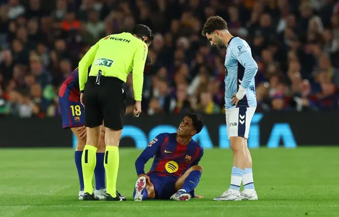 ז'ואאו קאנסלו שחקן ברצלונה פצוע