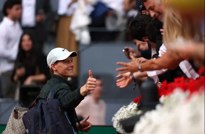 הטניסאי האיטלקי יאניק סינר