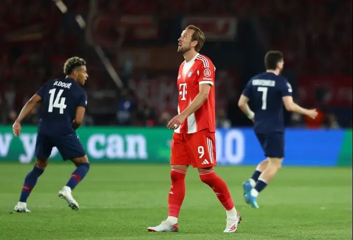 הארי קיין שחקן באיירן מינכן מאוכזב