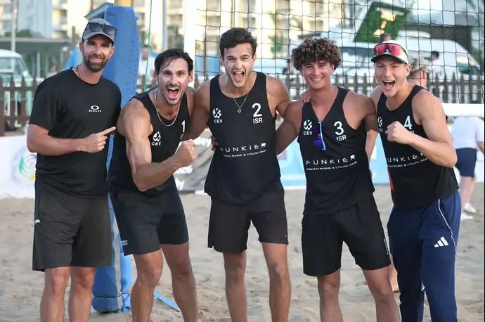 נבחרת הגברים בכדורעף חופים העפילה לראשונה לטורניר גמר גביע האומות