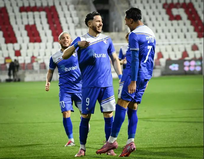 אדריאן אוגריסה שחקן עירוני קרית שמונה חוגג שער