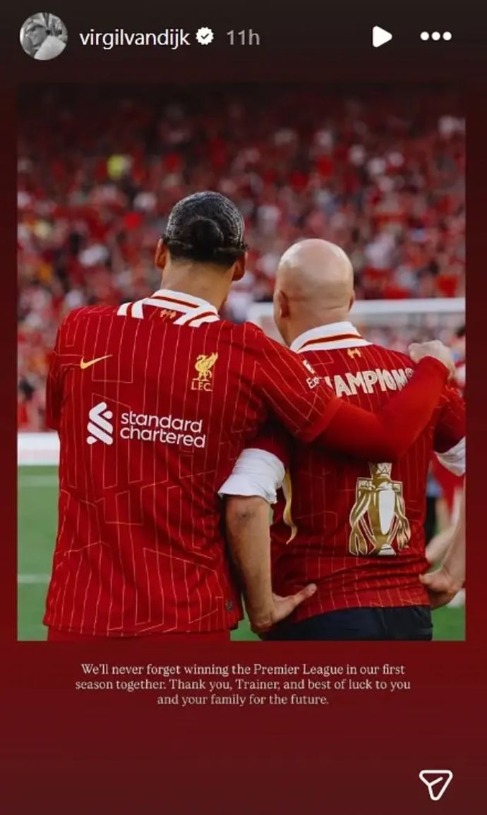 הפוסט של ורג'יל ואן דייק לארנה סלוט