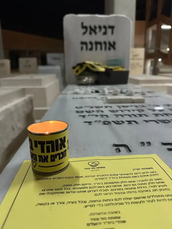אוהדי בית"ר ירושלים פקדו קברים של אוהדים שנרצחו ונפלו ב-7 באוקטובר