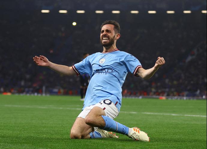 שחקן מנצ'סטר סיטי, ברנרדו סילבה. גמר ליגת האלופות 2023