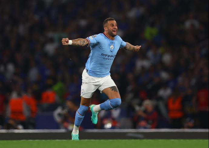 שחקן מנצ'סטר סיטי, קייל ווקר. גמר ליגת האלופות 2023