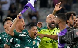 שחקני פלמייראס חוגגים