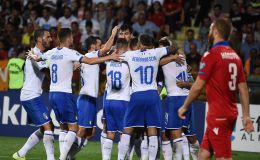 שחקני נבחרת איטליה חוגגים