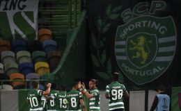 שחקני ספורטינג חוגגים