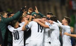 שחקני נבחרת איטליה חוגגים