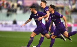 שחקני פיורנטינה חוגגים