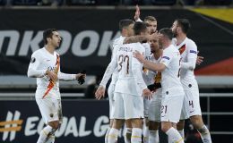 שחקני רומא חוגגים