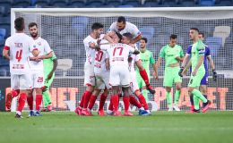 שחקני הפועל באר שבע חוגגים